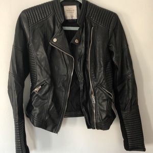Zara faux leather jacket